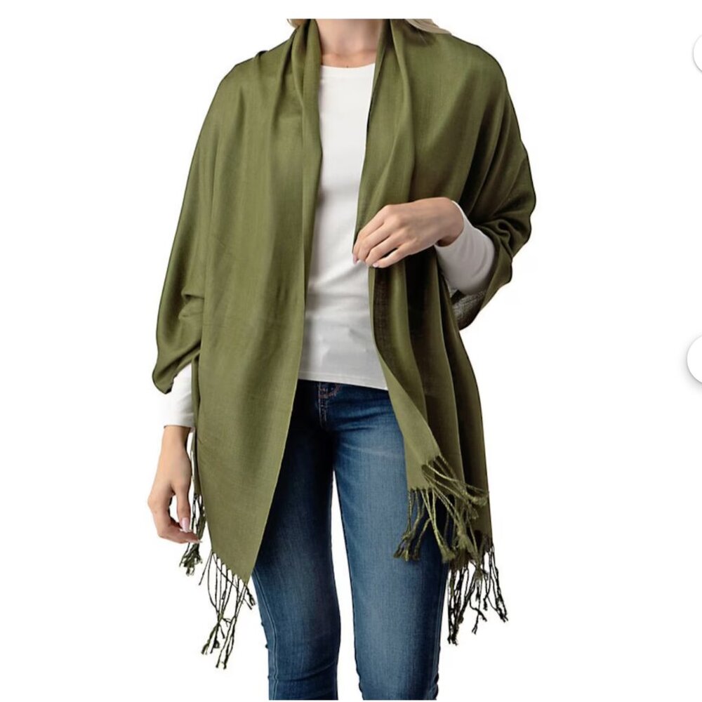 NWT Jones New York Olive Green Scarf Wrap